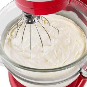 img 1 attached to 🥚 KitchenAid KN256WW 6-Prong Wire Whisk Attachment - 6 Quart Bowl-Lift Stand Mixer Accessory Replacement for Egg Cream, Cakes, Mayonnaise - Stainless Steel Whisk