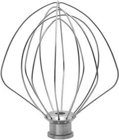 img 4 attached to 🥚 KitchenAid KN256WW 6-Prong Wire Whisk Attachment - 6 Quart Bowl-Lift Stand Mixer Accessory Replacement for Egg Cream, Cakes, Mayonnaise - Stainless Steel Whisk