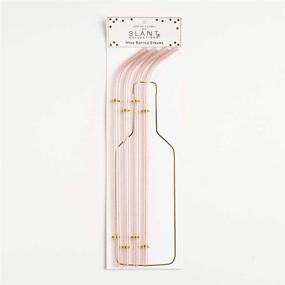 img 3 attached to 🍾 Slant Collections 4-Pack 15-Inch Light Pink Glitter Acrylic Wine Bottle Straws - Creative Brands