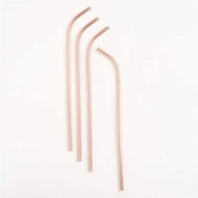 img 2 attached to 🍾 Slant Collections 4-Pack 15-Inch Light Pink Glitter Acrylic Wine Bottle Straws - Creative Brands