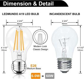 img 1 attached to 💡 Dimmable LED Vintage Edison Light Bulb