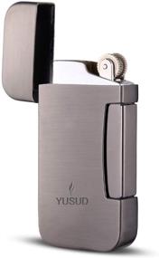 img 4 attached to HUOWA Torch Cigar Lighter - Switchable Soft/Jet Flame, Refillable Butane 🔥 Gas - Ideal Gift for Men, Perfect for Tobacco Pipe & Cigar