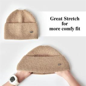 img 2 attached to 🧢 Somaler Ponytail Beanie for Women - High Messy Bun Hat with Ponytail Hole - Warm Winter Knit Cuff Skull Cap