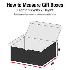 img 3 attached to 🎁 Aviditi Glossy Black Gift Boxes, 8" x 8" x 3 1/2", Pack of 100 - Easy Assemble Boxes, Ideal for Holidays, Birthdays, and Special Occasions