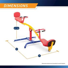 img 3 attached to Experience Fun and Fitness with Gym Dandy Spinning Teeter Totter: A Dynamic Playground Ride