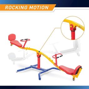 img 1 attached to Experience Fun and Fitness with Gym Dandy Spinning Teeter Totter: A Dynamic Playground Ride