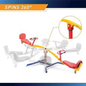 img 2 attached to Experience Fun and Fitness with Gym Dandy Spinning Teeter Totter: A Dynamic Playground Ride