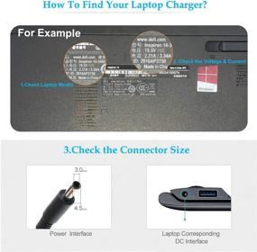 img 2 attached to 💻 65W Dell Inspiron & XPS Laptop Charger - AC Adapter Power Cord for Dell 15-5000, 15-7000, 11-3000, 13-5000, 13-7000, 17-5000, 5555, i7347, i3458 Series; XPS 18 1810 1820 - 19.5V 3.34A