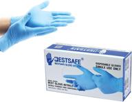 🧤 large box of 100 disposable powder-free nitrile gloves: latex-free, non-sterile exam glove, 4 mil logo