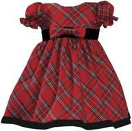 lito girls plaid holiday christmas dress - perfect for new year's celebration logo