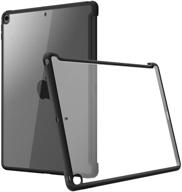 i-blason clear hybrid case cover for ipad 8th/7th generation 10.2 2020/2019 – compatible with official smart cover and smart keyboard – black logo