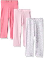 luvable friends girls' cotton leggings: comfortable and stylish bottoms for trendy kids logo