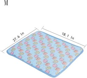 img 1 attached to NACOCO Cooling Mat for Pets and Adults – Comfortable and Soft Cat Dog Cushion Pad for Summer Cool Down