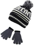 ❄️ stay warm and stylish: polar wear winter cuffed embroidered boys' accessories logo