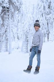 img 2 attached to ❄️ Stay Warm and Stylish: Polar Wear Winter Cuffed Embroidered Boys' Accessories