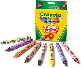 img 4 attached to 🖍️ Карандаши Crayola Jumbo для малышей - 8 разноцветных - большой размер