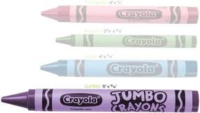 img 1 attached to 🖍️ Карандаши Crayola Jumbo для малышей - 8 разноцветных - большой размер