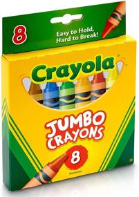 img 3 attached to 🖍️ Карандаши Crayola Jumbo для малышей - 8 разноцветных - большой размер