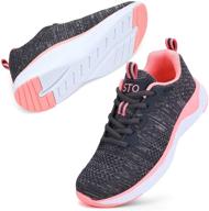 👟 stq walking shoes women - ideal breathable athletic tennis sneakers for gym, jogging, and travel logo