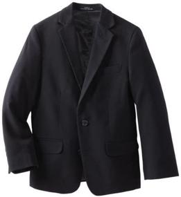 img 3 attached to 👔 Stylish Calvin Klein Boys' Bi-Stretch Blazer Suit Jacket: 2-Button Single Breasted, Buttoned Cuffs & Front Flap Pockets