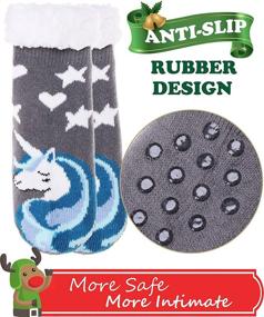 img 1 attached to 🧦 Warm and Cozy Slipper Fleece Winter Christmas Stockings - Boys' Clothing for Socks & Hosiery