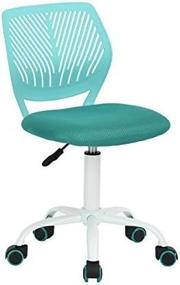 img 3 attached to Enhance Productivity with Turquoise Mid Back Adjustable Desk Chair for Home and Study