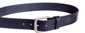 img 1 attached to Men's Leather Single Buckle Formal Casual Belts - Optimal Accessories for Style and Function