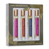 🌸 floral perfume gift set - four 9ml roll-on parfum oils collection by zoha fragrances logo