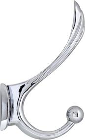 img 1 attached to MODONA Four Pronged Robe & Towel Hook - Stylish Polished Chrome Organizer