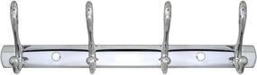 img 2 attached to MODONA Four Pronged Robe & Towel Hook - Stylish Polished Chrome Organizer