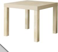 ikea lack table end side birch color (2 pack) - stylish and functional furniture solution! logo