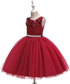 img 1 attached to 👗 Stunning Ruffles: Glamulice's Exquisite Vintage Embroidered Bridesmaid Girls' Clothing