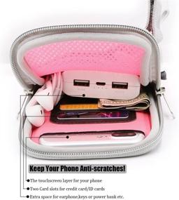 img 1 attached to 📱 iPhone 13 Pro Max Armband: iMangoo Cell Phone Pouch for Google Pixel, Water Resistant Gym Wrist Bag – Pink