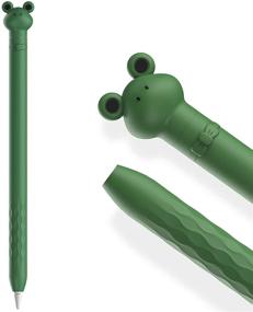 img 4 attached to 🐸 Aesthetic Green Frog Silicone Sleeve - AhaStyle Case for Apple Pencil 1st Gen