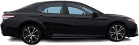 img 1 attached to Chrome Delete Blackout Vinyl Overlay For 2018-2022 Toyota Camry Window Trim (Satin Black)