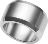 💍 15mm stainless steel classical matte black brushed ring by jude jewelers - ideal wedding band logo