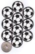 soccer patches 10 packs backing embroidered logo