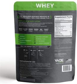 img 3 attached to 🍫 Vade Nutrition Dissolvable Protein Packs - Chocolate Whey Isolate Powder, On-the-Go, Low Carb, Low Calorie, Lactose-Free, Gluten-Free, Fat-Free, Sugar-Free, Lean & Delicious - 30 Servings