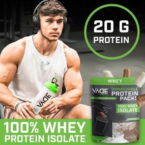 img 2 attached to 🍫 Vade Nutrition Dissolvable Protein Packs - Chocolate Whey Isolate Powder, On-the-Go, Low Carb, Low Calorie, Lactose-Free, Gluten-Free, Fat-Free, Sugar-Free, Lean & Delicious - 30 Servings