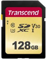 💾 transcend ts128gsdc500s-e 128gb uhs-i u3 sd-карта памяти mlc: высокоскоростное хранение для максимальной производительности логотип