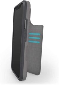 img 1 attached to 📱 LifeProof FLIP Series Wallet Case for iPhone 11 Pro - Cement Surfer: Wet Weather Protection in Slate Grey and Capri (Non Retail Packaging)