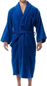 img 4 attached to 🛀 Alpine Swiss Luxury Cotton Bathrobe with Collar