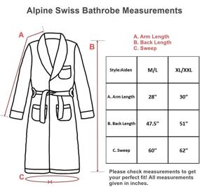 img 3 attached to 🛀 Alpine Swiss Luxury Cotton Bathrobe with Collar