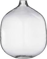 bloomingville stout clear glass vase, 7x7x8.25 inches logo
