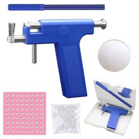 img 4 attached to 💉 Hotorda Professional Ear Piercing Gun Kit with 98Pcs Stainless Steel Ears Studs - Painless Body Piercing Tool for Ear, Nose, and Navel