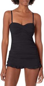 img 1 attached to 🌊 Profile by Gottex Classic Bandeau Swimdress Women's One Piece Swimsuit