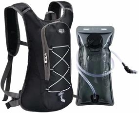 img 4 attached to 🎒 CKE Hydration Backpack with 2L Water Bladder - Camelback Pack for Hiking, Running, Cycling, Skiing, Camping - Ideal for Men, Women, and Kids