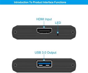 img 3 attached to Карты захвата видео HDMI в USB 1080p: запись в высоком разрешении через DSLR-камкордер и Action Cam для прямых трансляций и получения потрясающей визуализации - совместимость с USB3.0