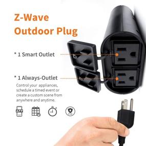 img 3 attached to 🔌 Convenient Outdoor Z-Wave Plus On/Off Light and Appliance Plug- SmartThings/Wink/Alexa Compatible (ZW96)