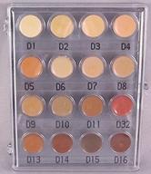 🎨 kryolan 71006 dermacolor camouflage mini palette, 16 colors - 3 variations: medium, nr.1, nr.2 (medium shade) logo